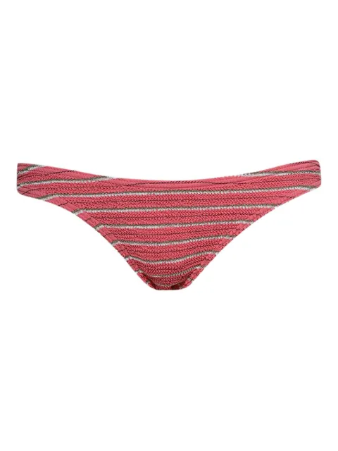 Bond-eye Sign stripe-ribbed bikini bottom