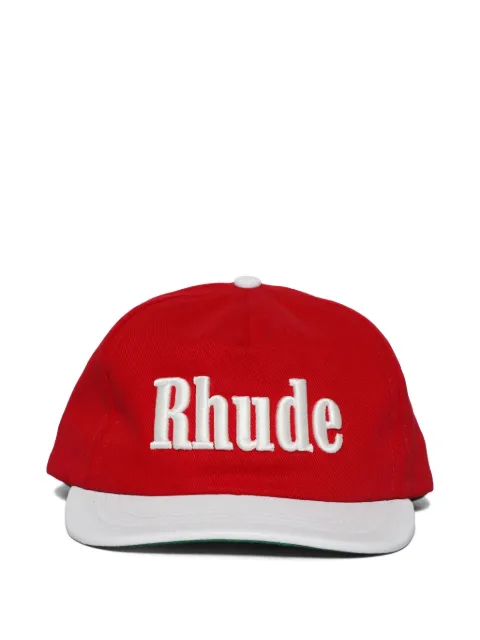 RHUDE logo-embroidered two-tone cap