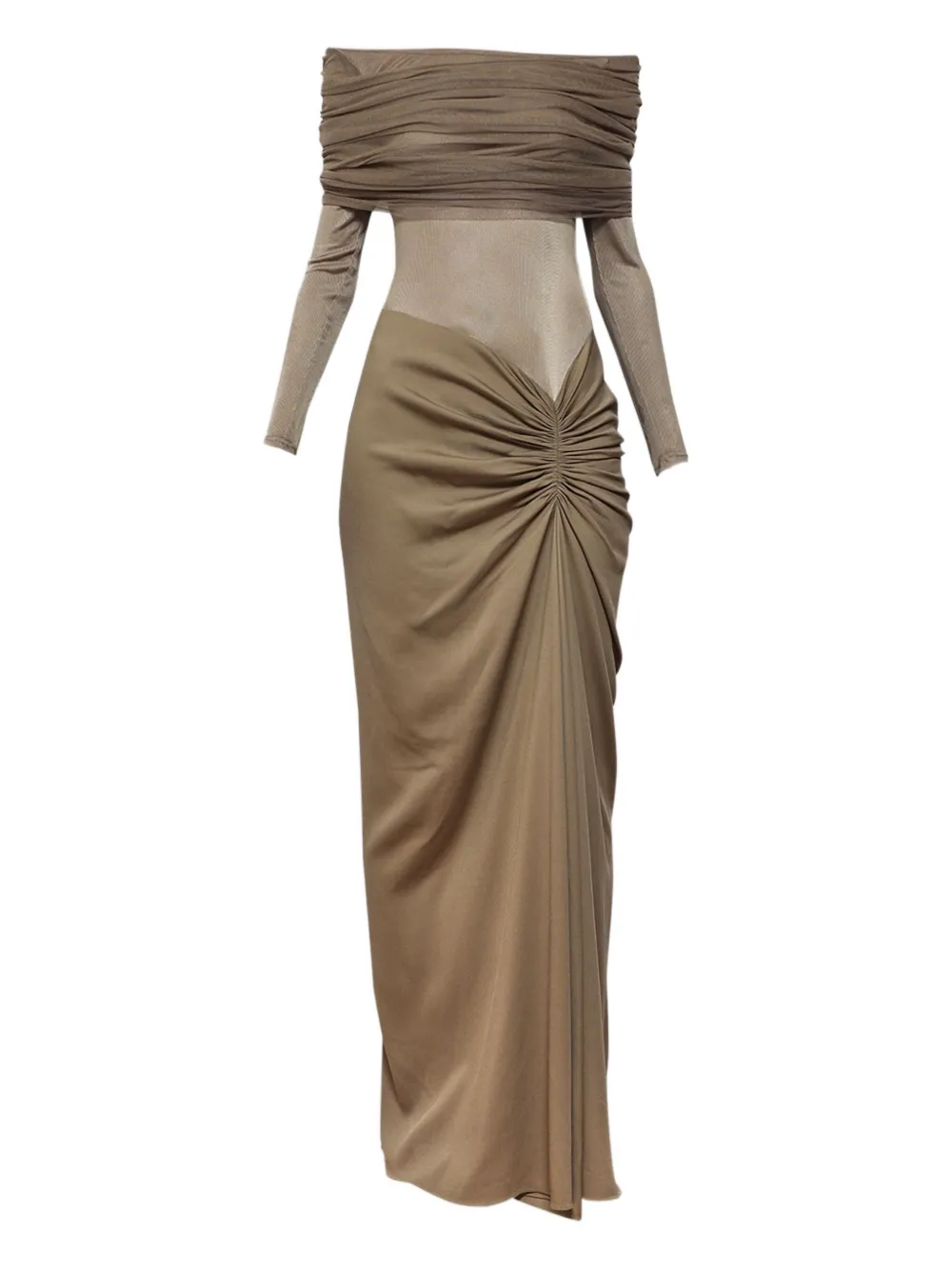 Christopher Esber Sonora off-the-shoulder dress | Neutrals | Image 1
