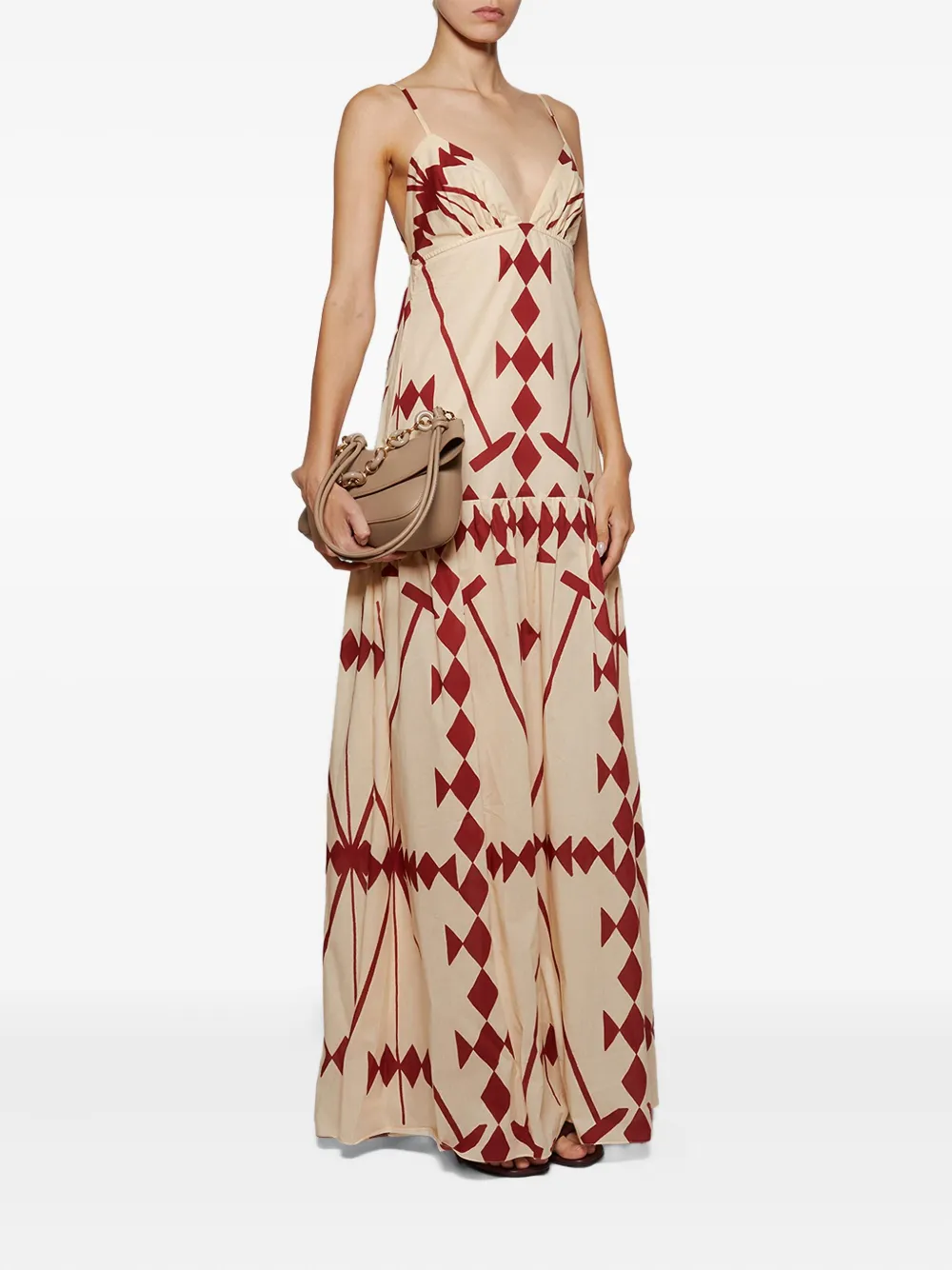 Johanna Ortiz Zea Palm Printed Cotton-poplin Maxi Dress In Multi