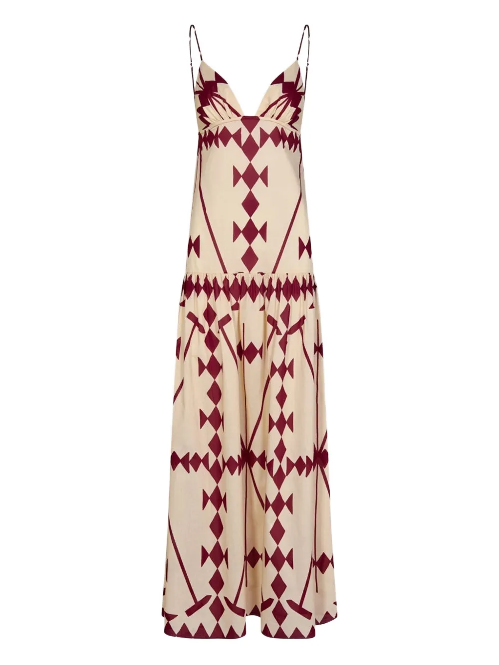 Johanna Ortiz Zea Palm geometric-print dress | Neutrals | Image 1