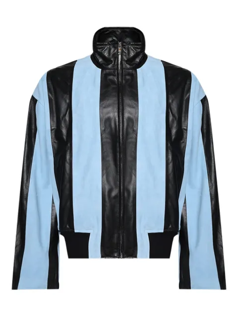 Nahmias striped leather jacket