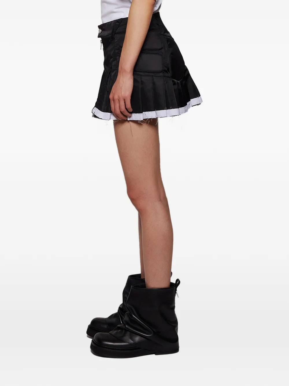 Natasha Zinko Mini-plooirok Zwart