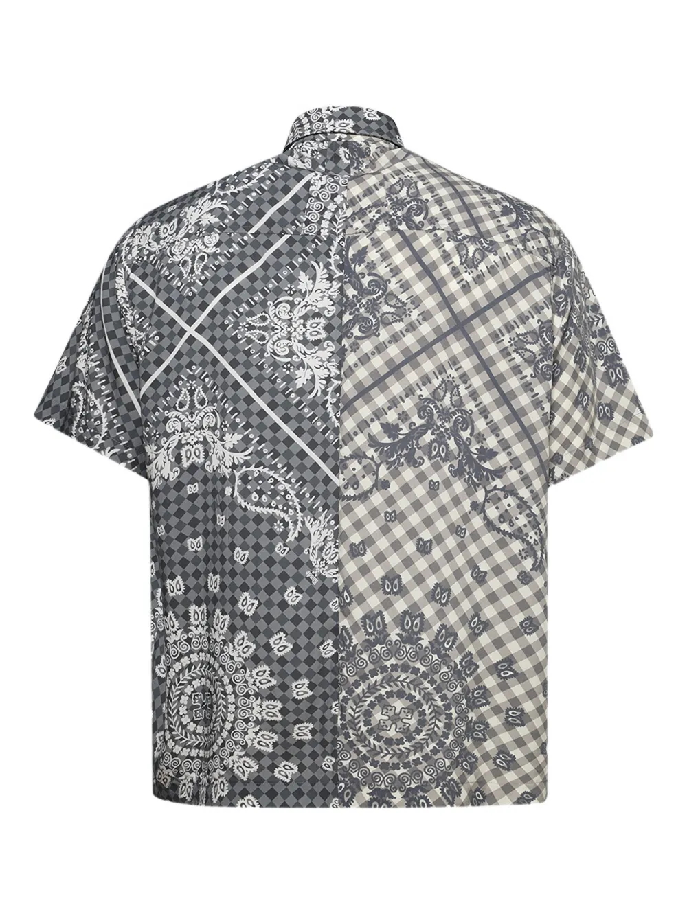 RHUDE Overhemd met bandanaprint en gingham ruit Zwart