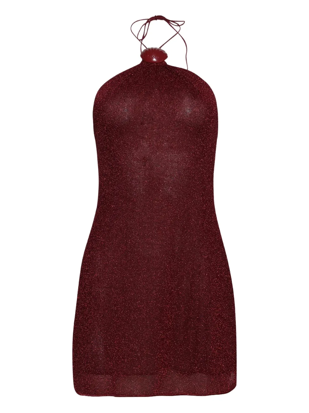 Oséree Lumiere halterneck dress | Red | Image 1