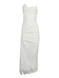 Christopher Esber lace-insert cami dress - White