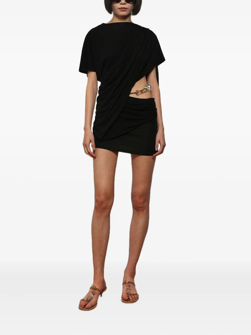 Christopher Esber draped resin-embellished mini dress | Day Dresses | Image 2