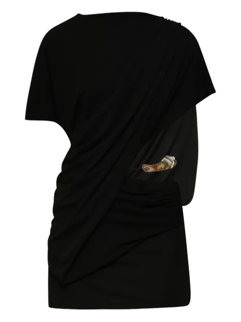Christopher Esber draped resin-embellished mini dress