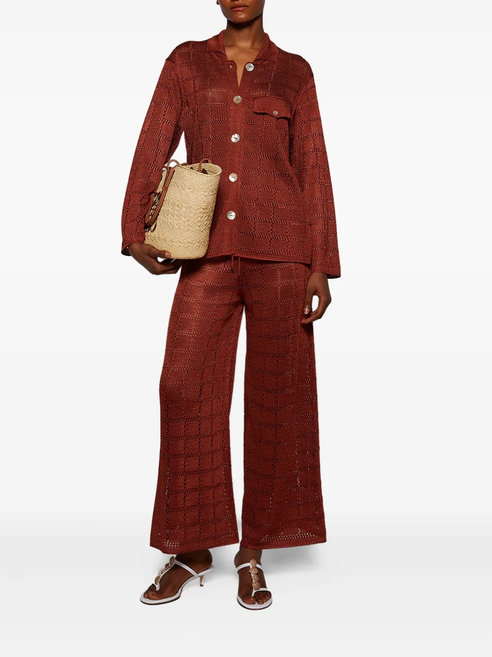 Calle Del Mar long-sleeve grid-pattern shirt | Shirts | Image 2