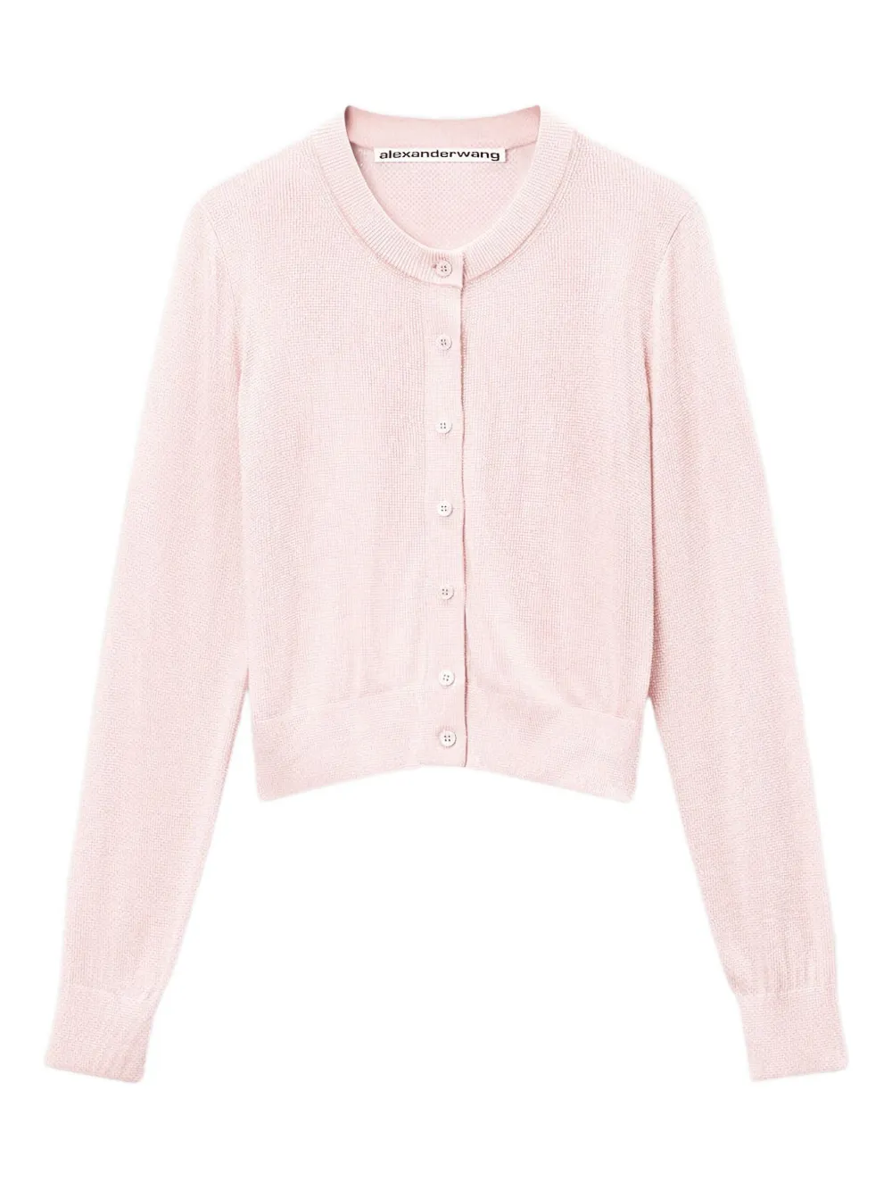 Alexander Wang bead-embellished crew-neck cardigan | Pink | Image 1