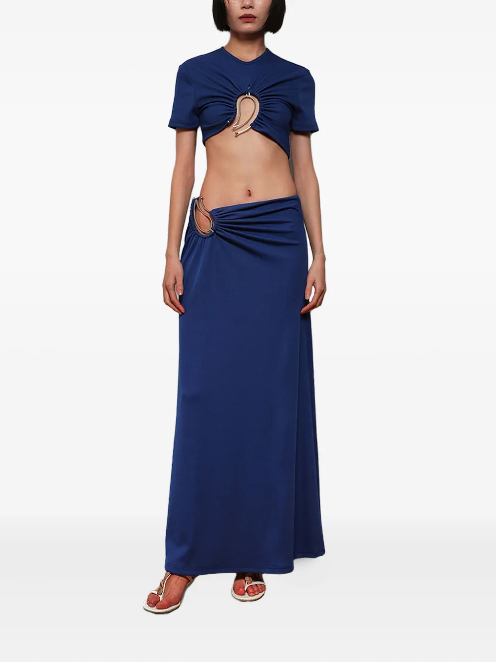 Christopher Esber ruched ring-detail top | T-Shirts & Jersey Shirts | Image 2