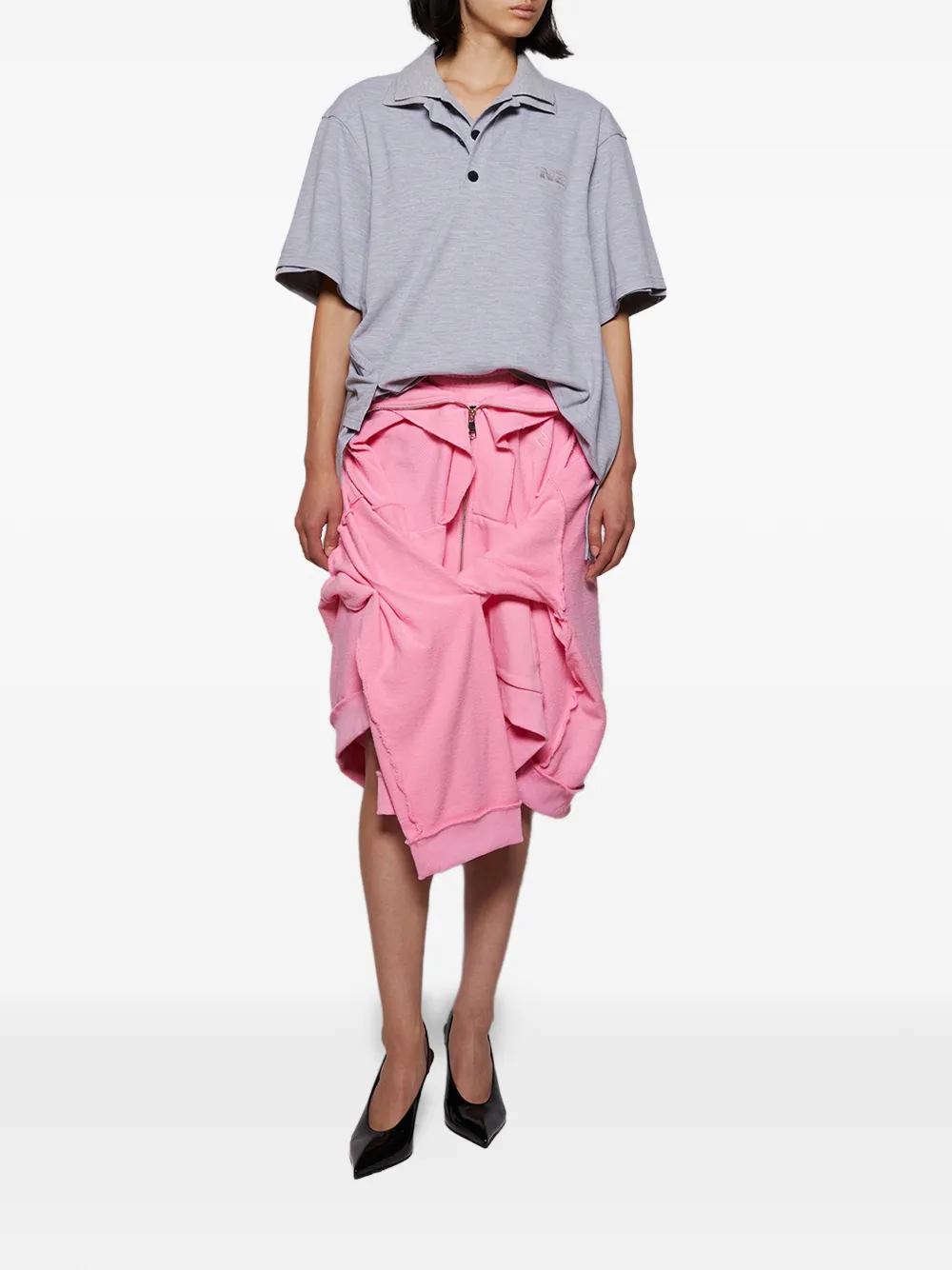 Natasha Zinko Midi-rok met capuchon - Roze