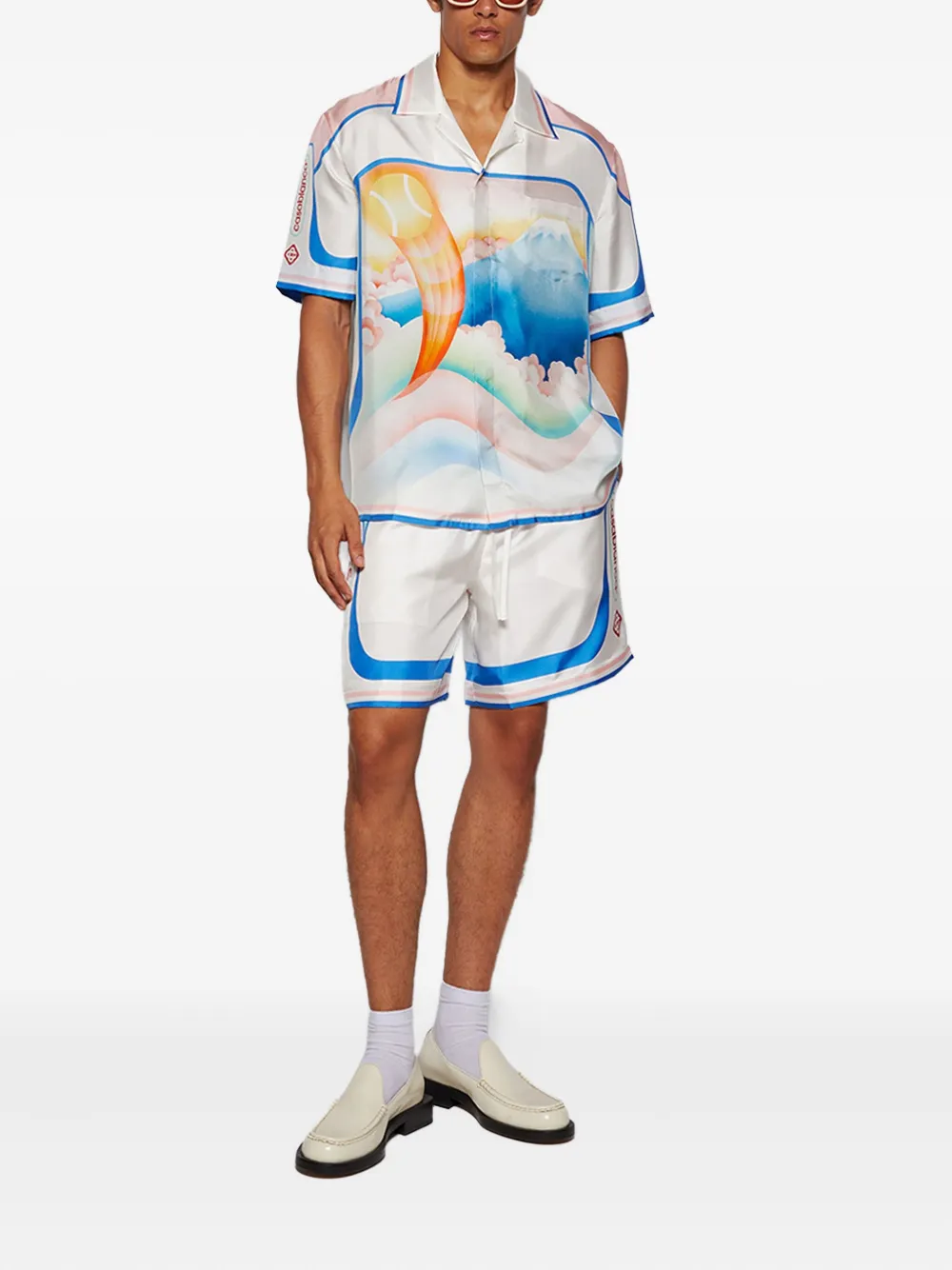 Casablanca drawstring shorts - Wit