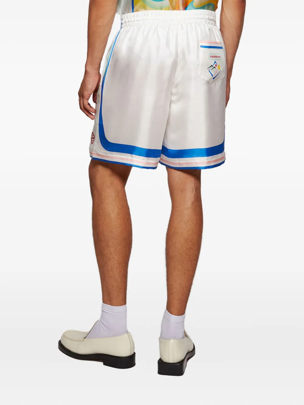 Casablanca Shorts met trekkoord Wit