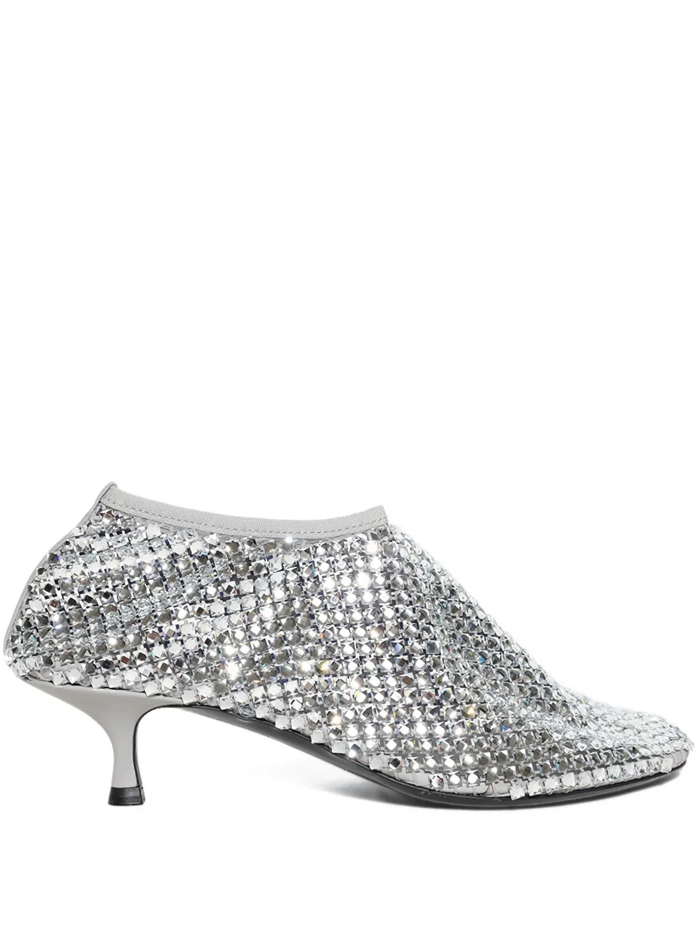 Christopher Esber 50mm crystal-embellished heeled pumps Grey
