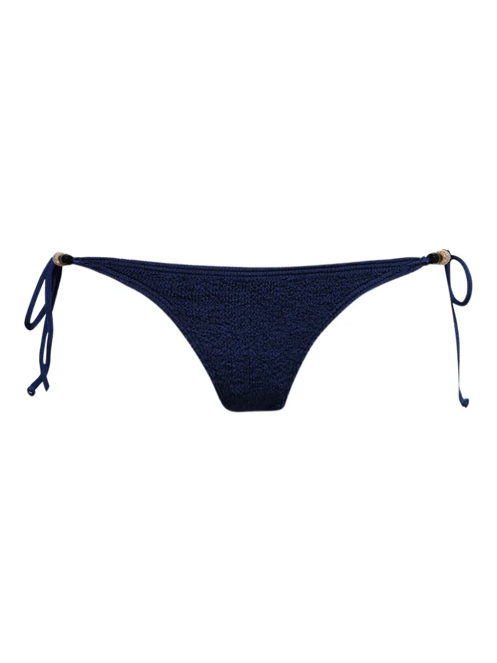 Bond-eye Vista tie-side textured bikini bottom | Blue | Image 1
