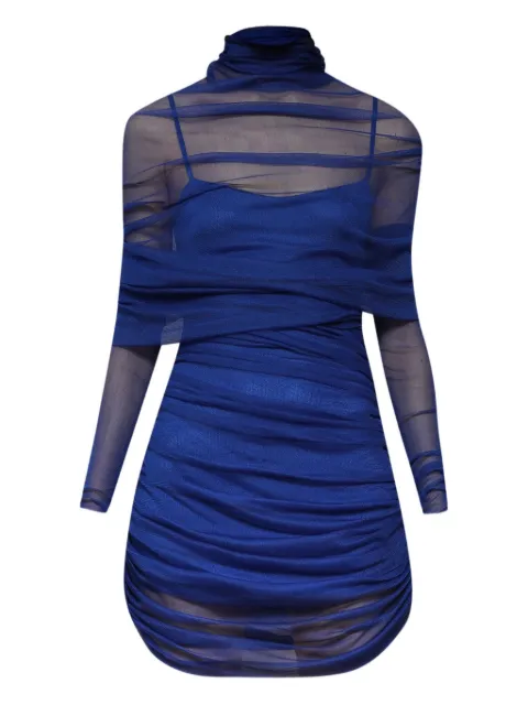 Christopher Esber sheer draped mini dress