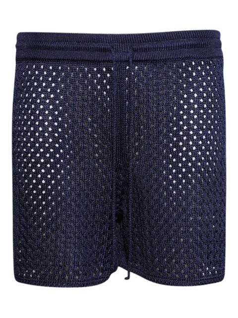 Calle Del Mar open-knit shorts