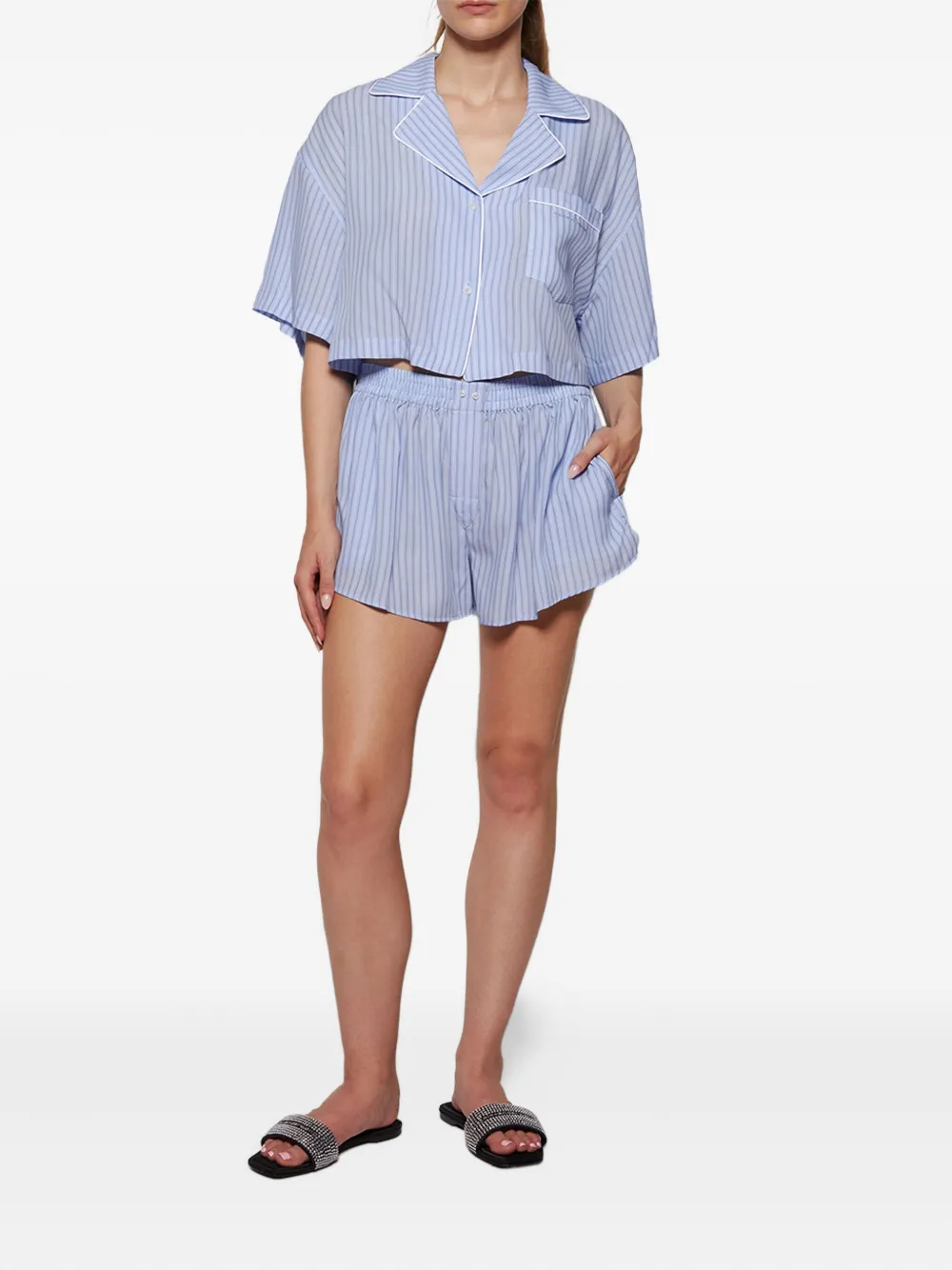 Alexanderwang.t Gestreepte blouse - Blauw