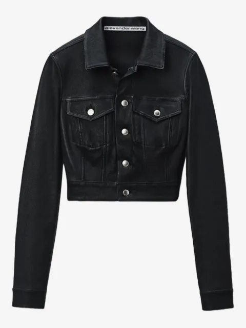 Alexander Wang button-fastening trucker jacket