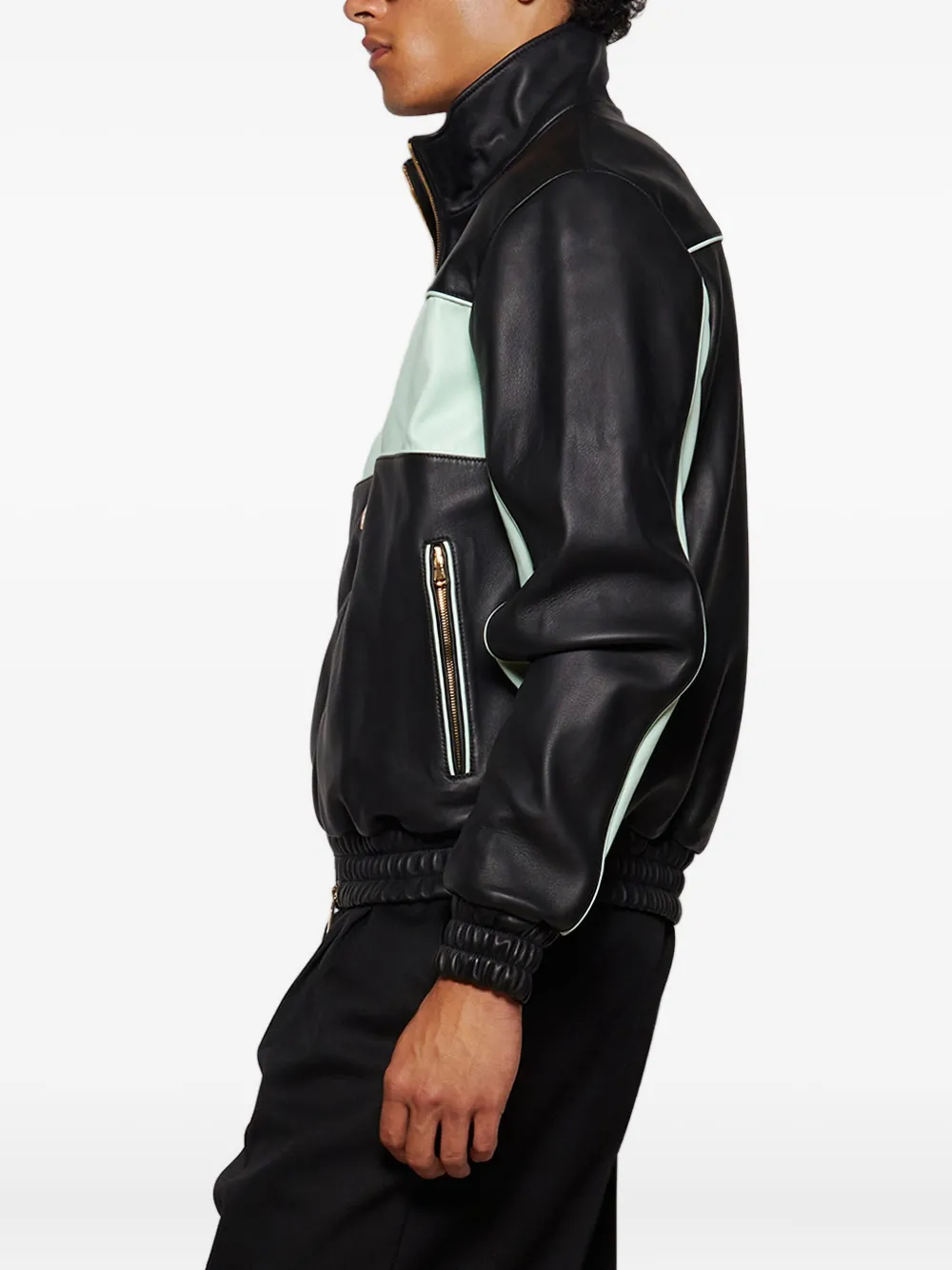 Casablanca Leren jack Zwart