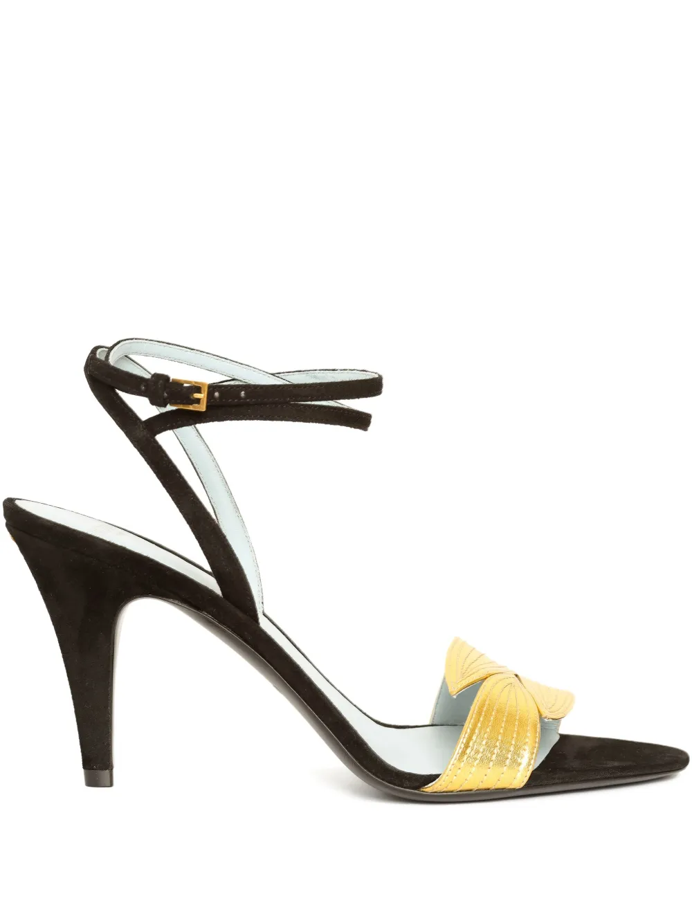 Valentino Garavani Sandali Foliefoliage in pelle scamosciata 85mm - Oro