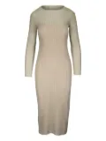 Vince plissé-effect midi dress - Green