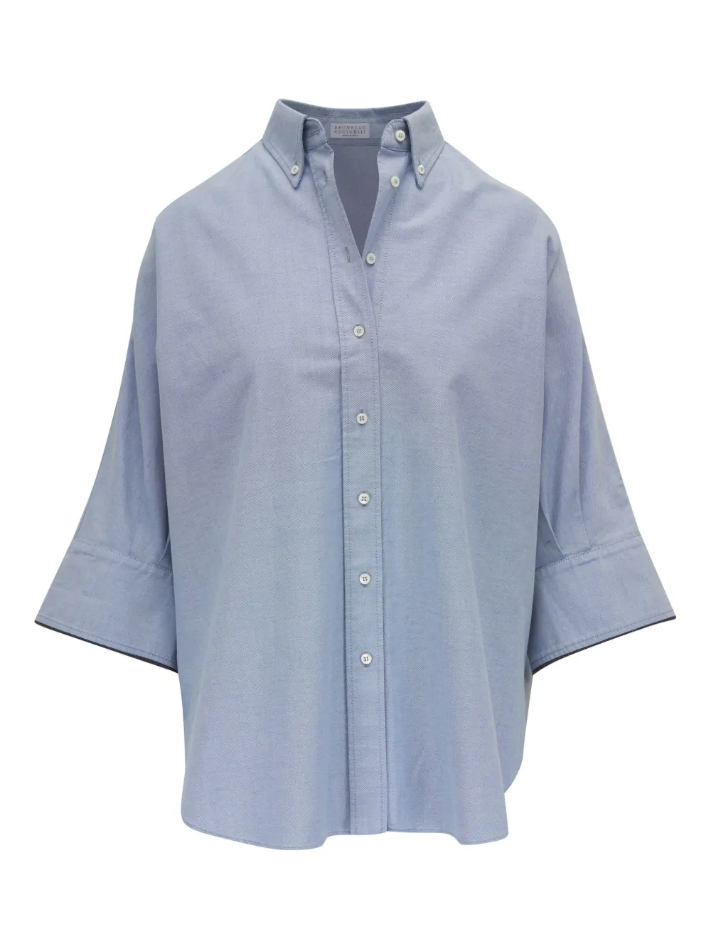 Brunello Cucinelli camisa de algodón | negro | Image 1