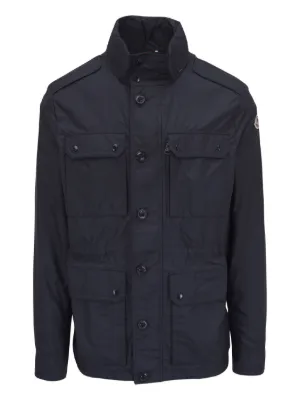 Prada triangle-logo Hooded Jacket | Black | FARFETCH