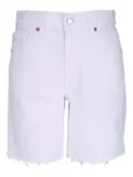 AG Jeans logo-patch shorts - White
