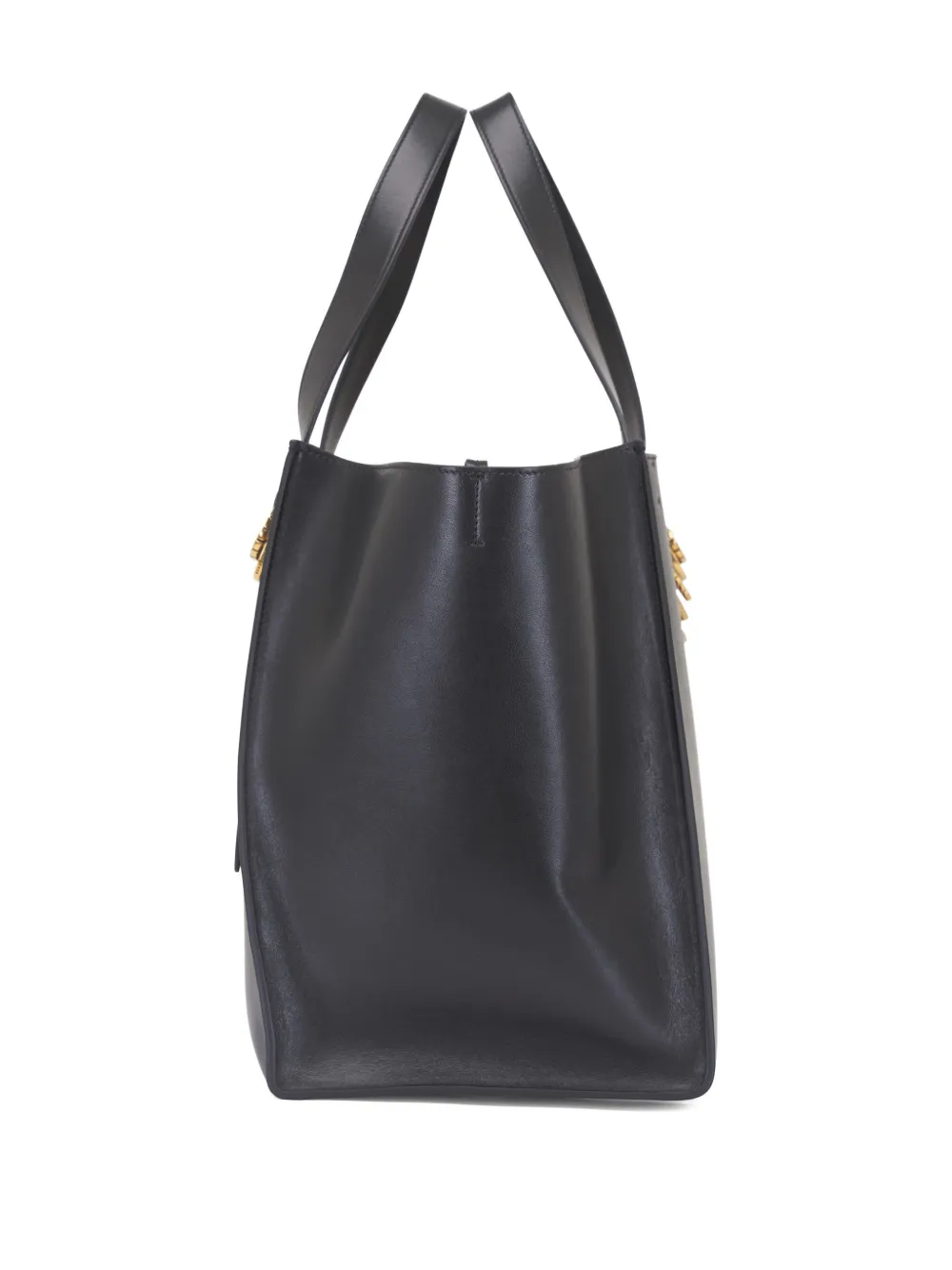 Dorothee Schumacher double-buckle leather tote bag - Zwart