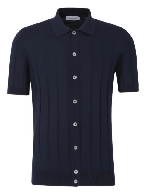 Gran Sasso ribbed-knit polo shirt