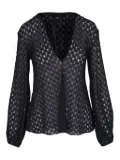 Missoni patterned-jacquard blouse - Black