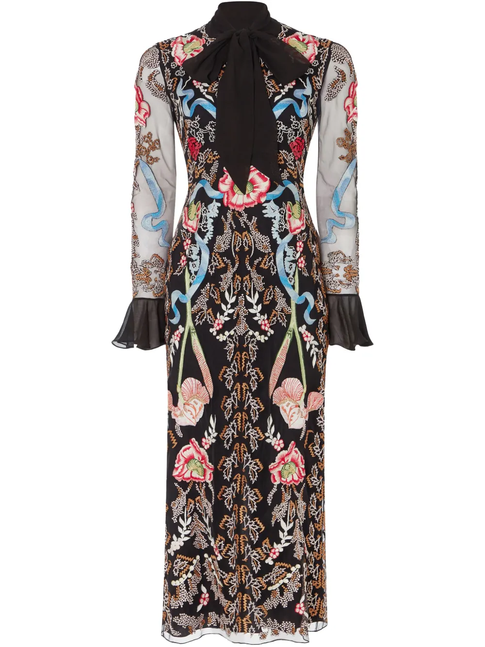 Temperley London Bilbao Tie ドレス - ブラック Temperley London Bilbao Tie ドレス - ブラック