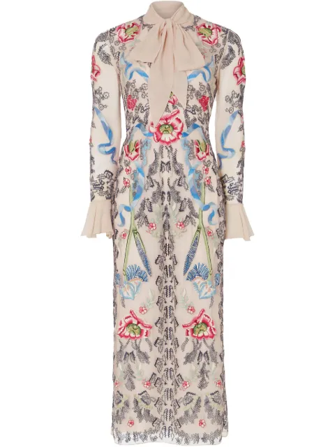 Temperley London Bilbao Tie midi dress