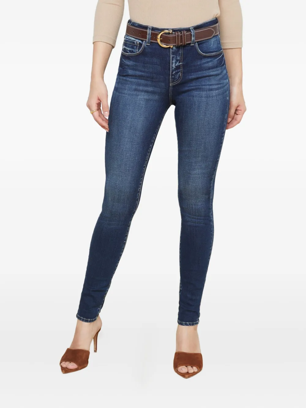 L'agence Marguerite High-rise Jeans In Blue