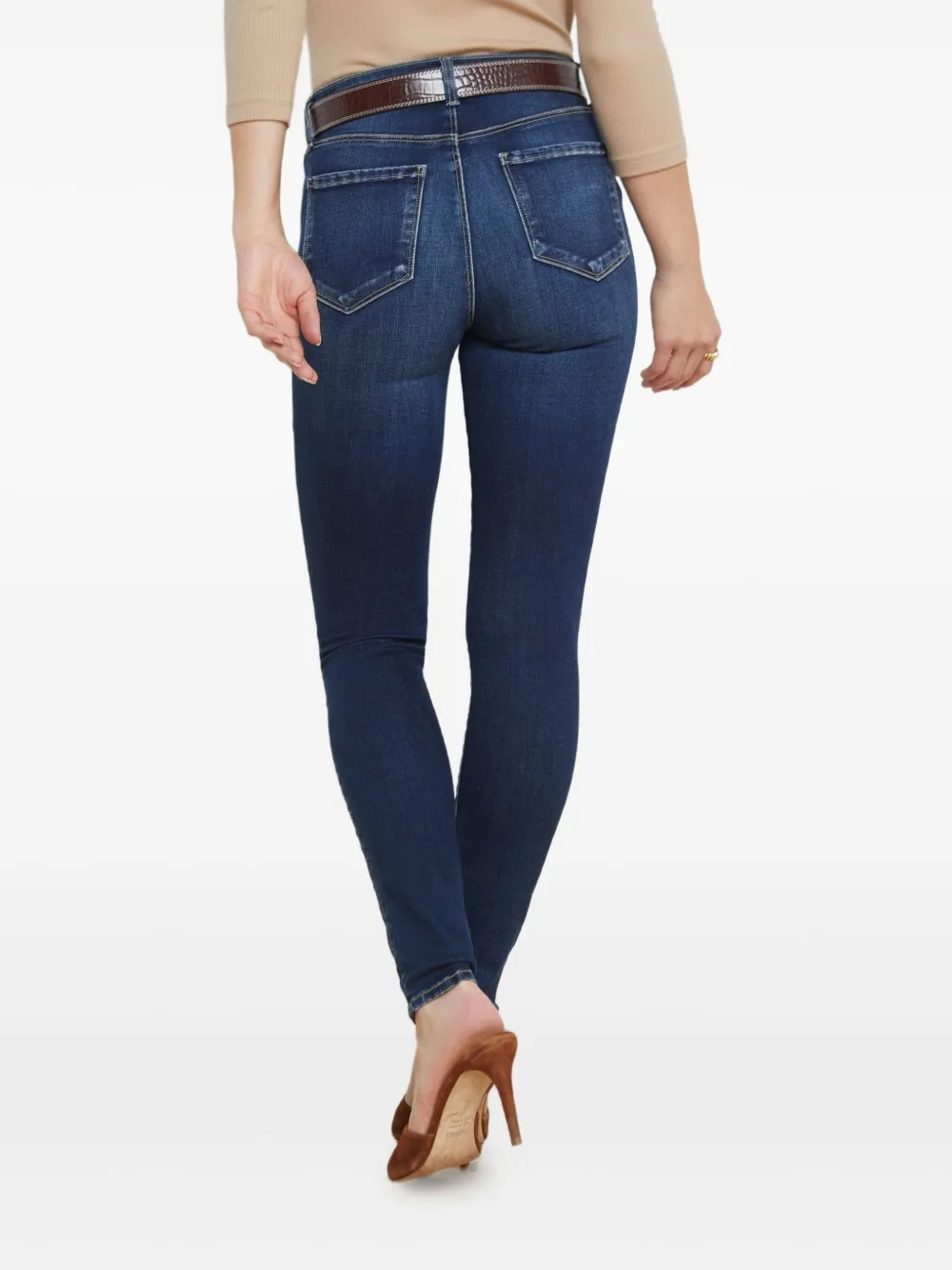 L'Agence Marguerite high-waist jeans Blauw