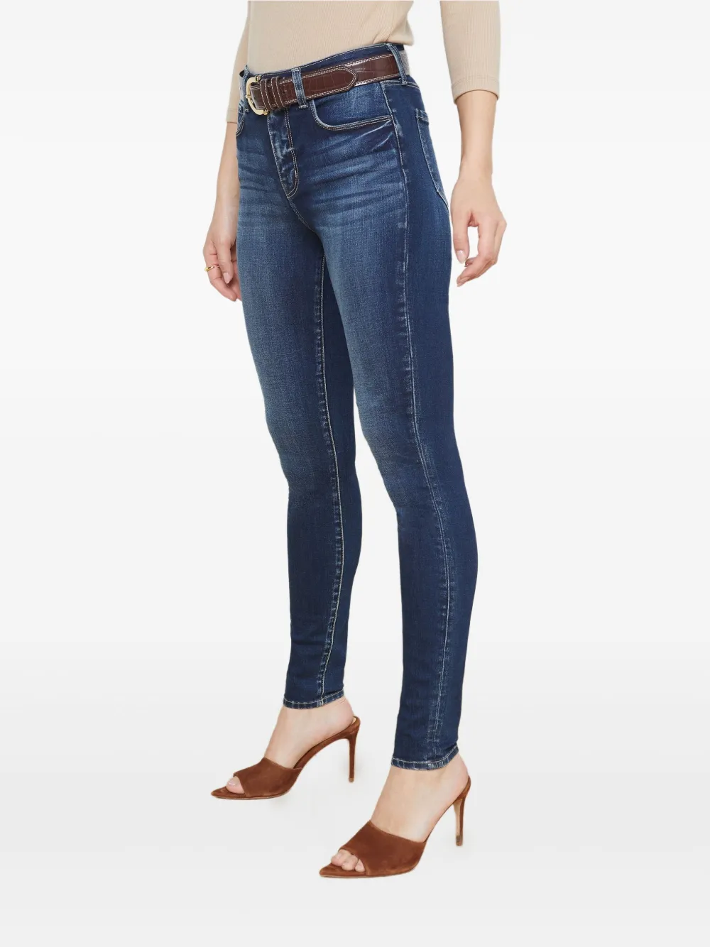 L'Agence Marguerite high-waist jeans Blauw