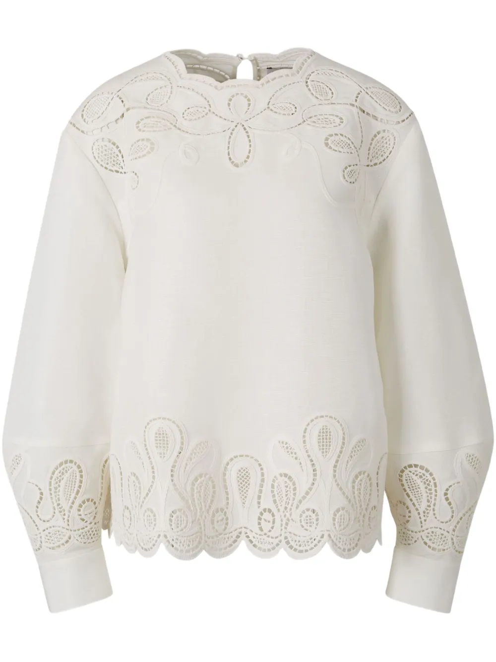 broderie-anglaise blouse