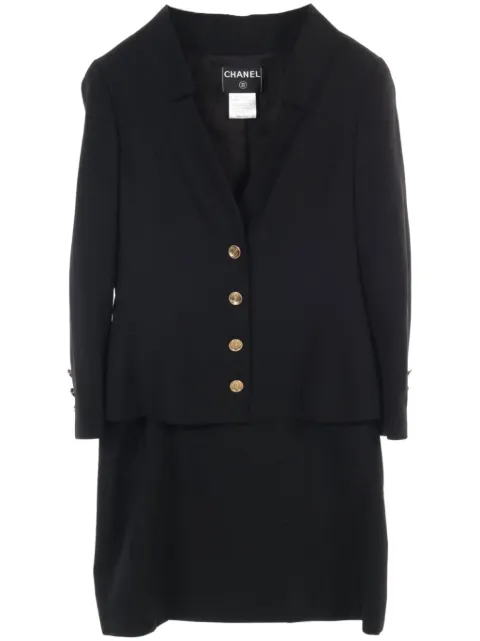 CHANEL Pre-Owned 1986-1988s wool suit