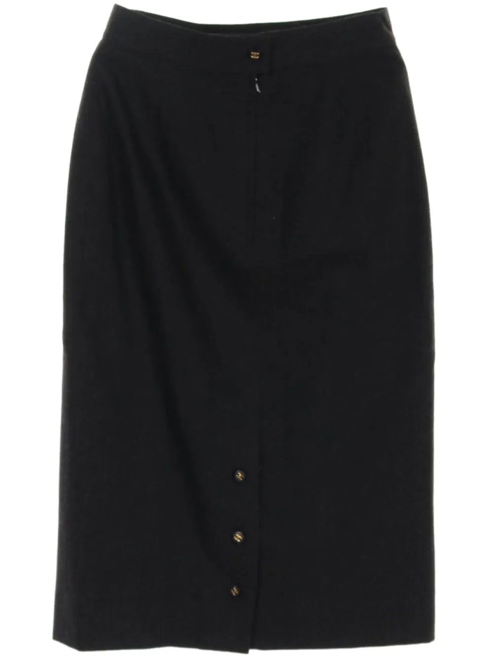 CHANEL Pre-Owned 1986-1988s wool midi skirt | Grey | Image 1