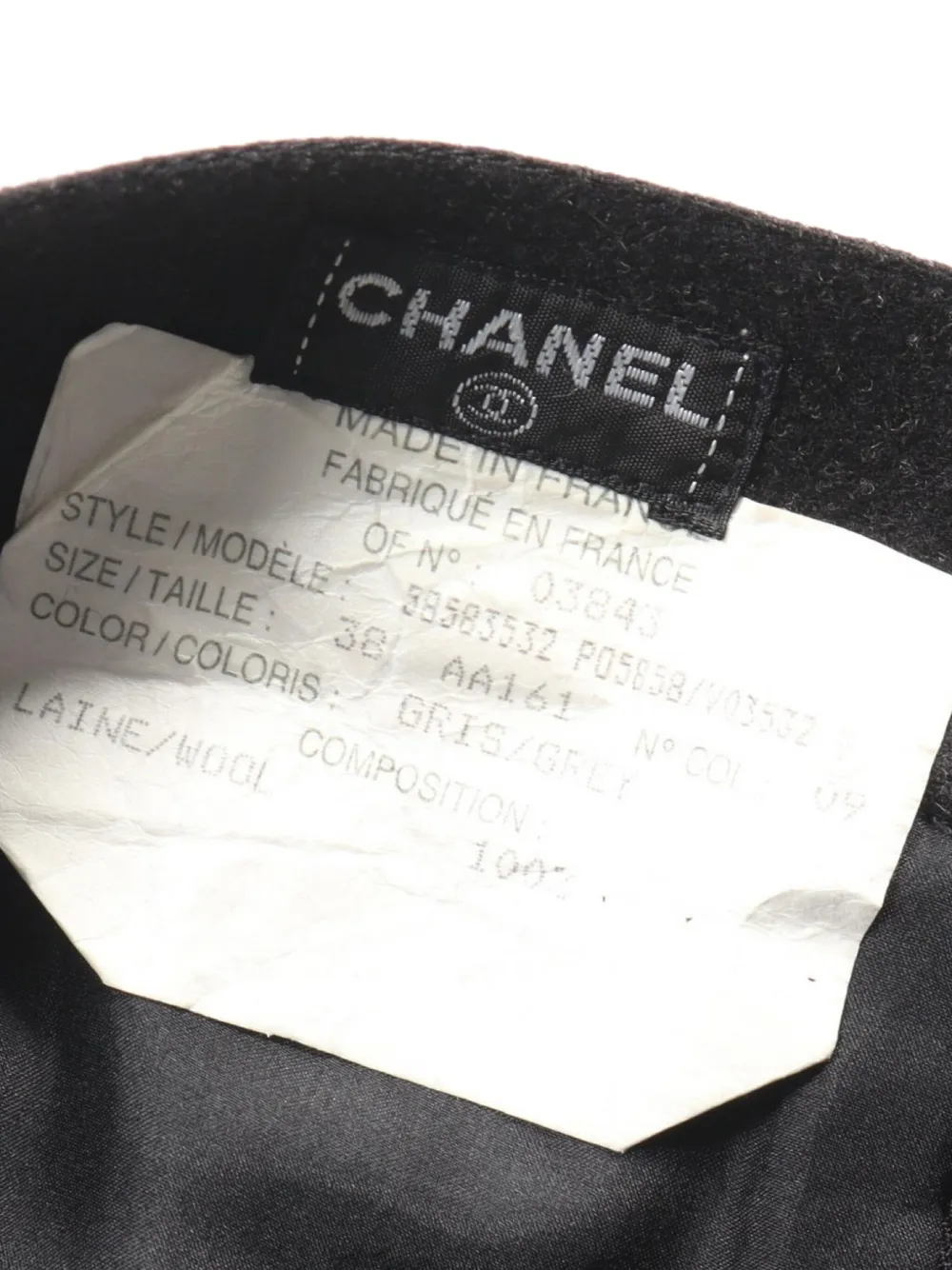 Pre-owned Chanel 1986-1988s Wool Midi Skirt In Grey