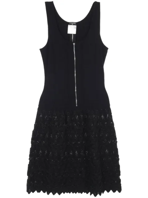 CHANEL Pre-Owned 1986-1988 zip-detail dress