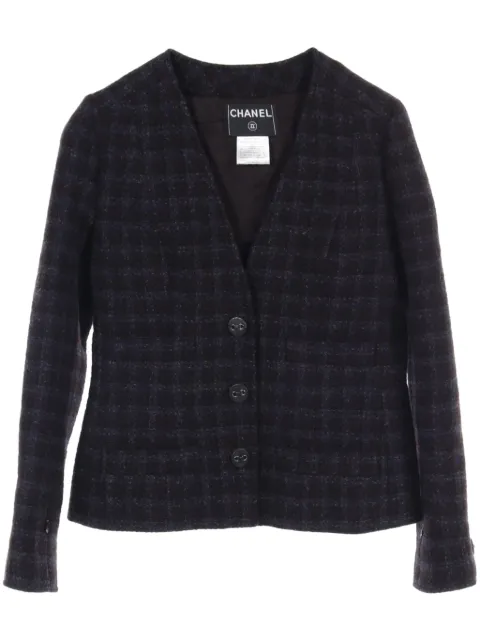 CHANEL Pre-Owned 1986-1988 tweed jacket