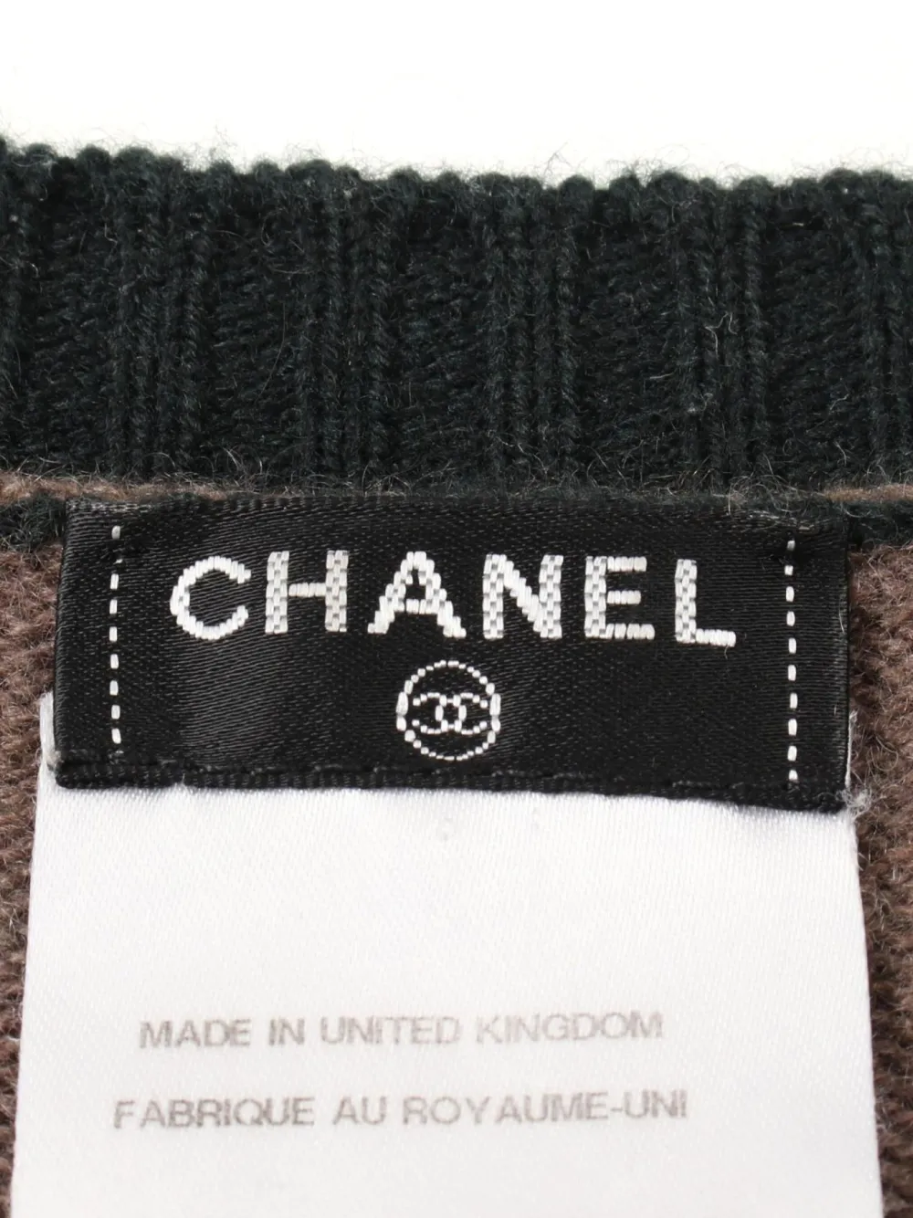Pre-owned Chanel 1986-1988s Cocomark Mini Dress In Brown