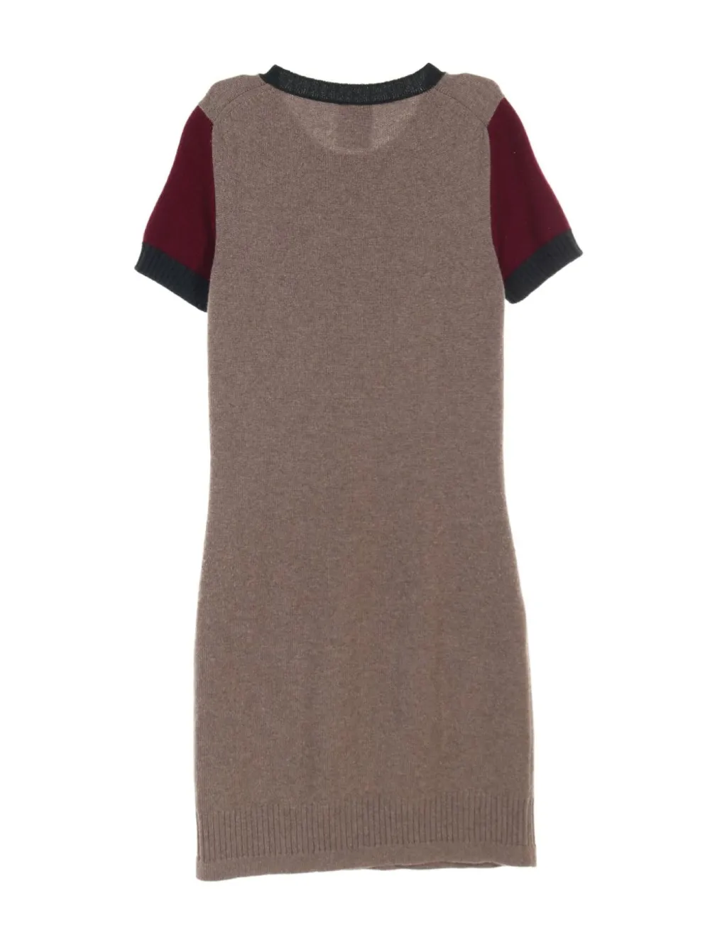 Pre-owned Chanel 1986-1988s Cocomark Mini Dress In Brown