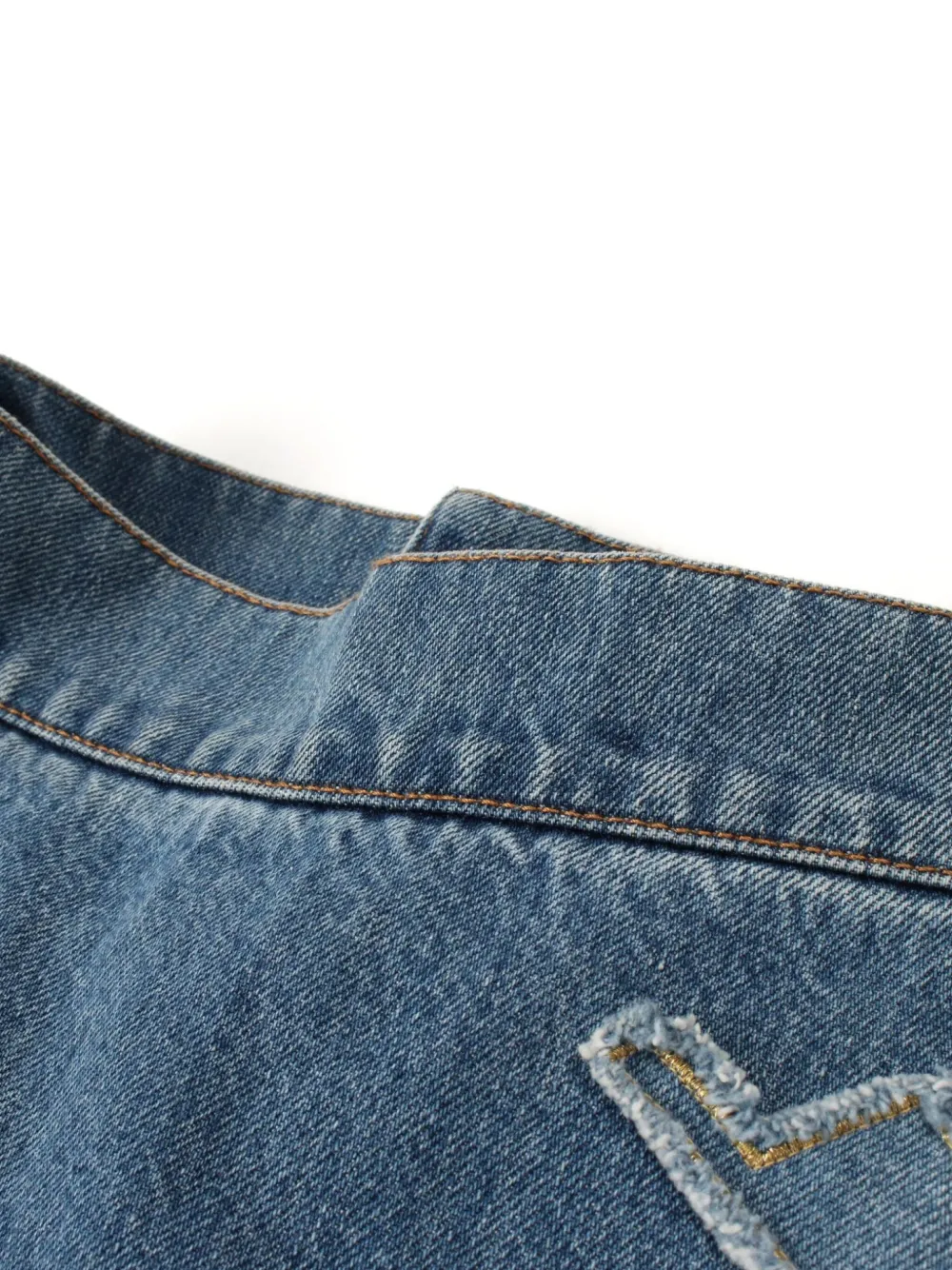 CHANEL Pre-Owned Gonna denim con design patchwork 1986-1988 | Image 7