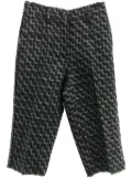 Dolce & Gabbana Pre-Owned 2020s wool cropped trousers - Black