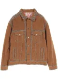 Gucci Pre-Owned 2010s dog-embroidered jacket - Brown