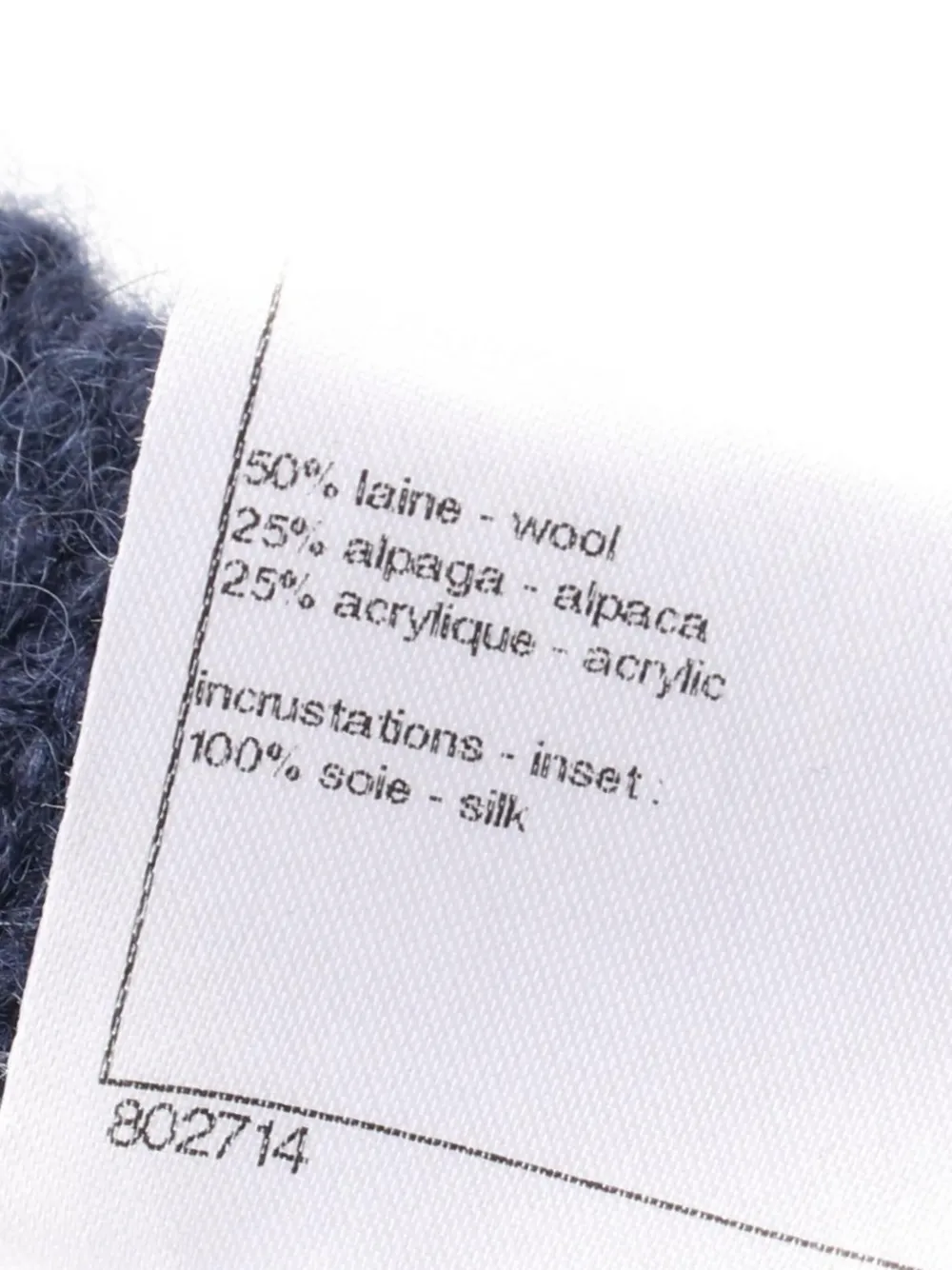 Pre-owned Chanel 1986-1988s Wool-blend Cardigan In Blue